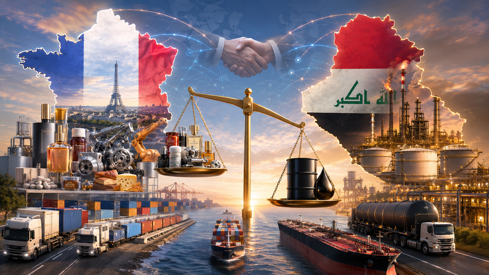 الميزان التجاري بين فرنسا والعراق